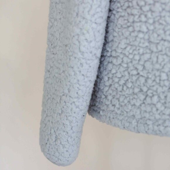 EUC Ivory Ella Light Gray 1/4 Zip Sherpa, Size Small - Picture 5 of 7